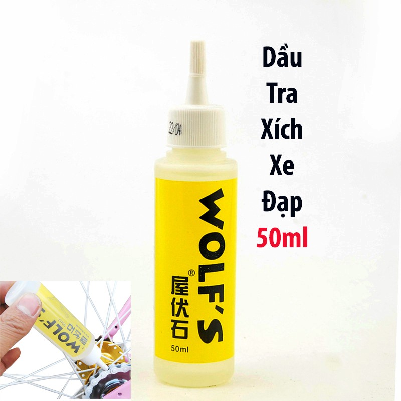 Dầu nhớt tra xích xe đạp 50 ml, dầu tra xích xe đạp thể thao sửa chữa & bảo dưỡng xe đạp thể thao, xe máy