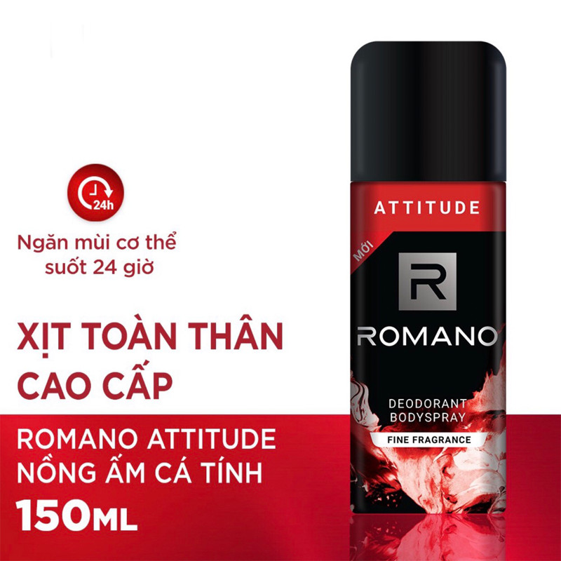 Romano - Xịt khử mùi toàn thân Attitude 150ml