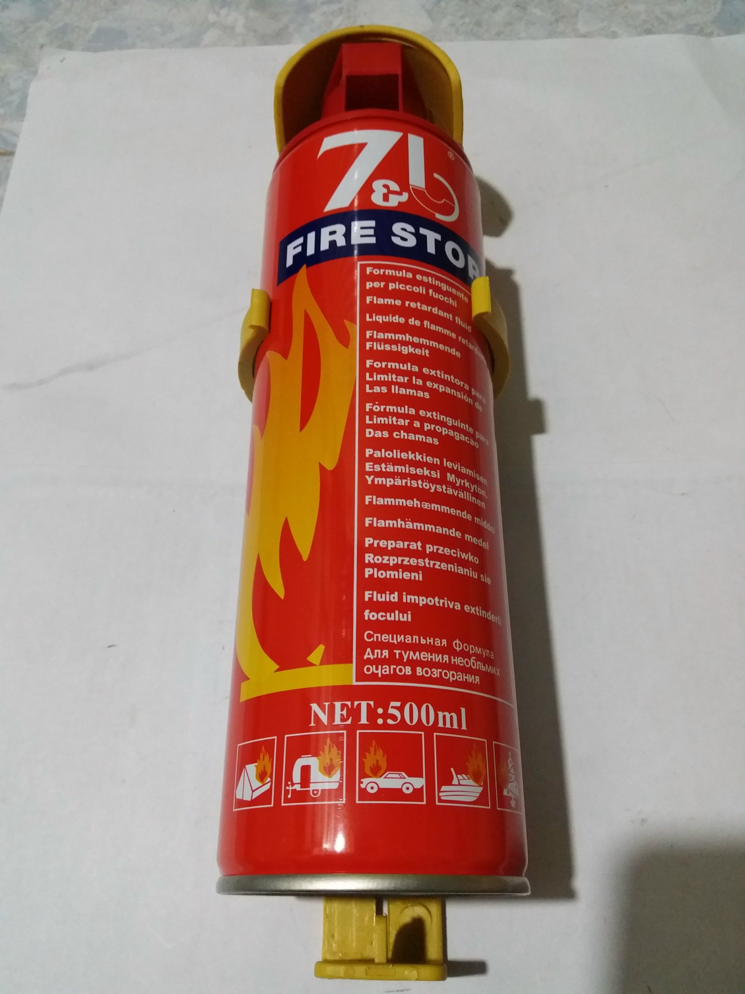 [HCM]Bình cứu hỏa mini 500ml xịt FOAM (BỌT) lắp trên các loại ôtô 4  5  7  9  12  16 chỗ Hàng OEM Tốt