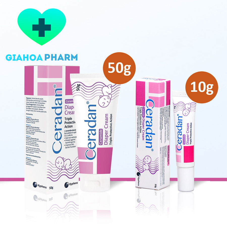 [CHÍNH HÃNG] Kem làm dịu da, chống hăm tã trẻ em Ceradan Ceramide Diaper Cream Triple Protective Action an toàn cho bé