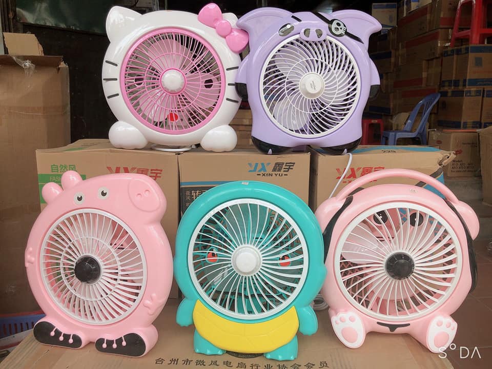 Quạt cắm điện mini hình thú cute giá lẻ #155k