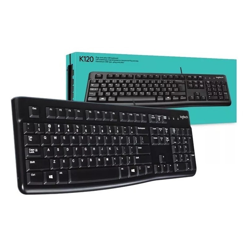 [Siêu Sale] [Giá hủy diệt] [Chính hãng] Combo bộ bàn phím chuột văn phòng Logitech K120 và B100 (hàng chính hãng BH 36T)