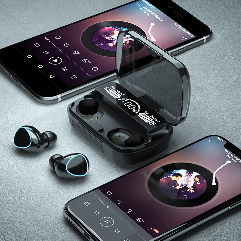 Tai Nghe Bluetooth M10 Phiên Bản Pro Nâng Cấp Pin Trâu .Tai nghe bluetooth M10, tai nghe không dây cảm ứng Tai nghe không dây Amoi M10 Tai Nghe Bluetooth M10 - Tai Nghe Không Dây Cảm Ứng Tai nghe bluetooth M10 cảm ứng chạm thông minh