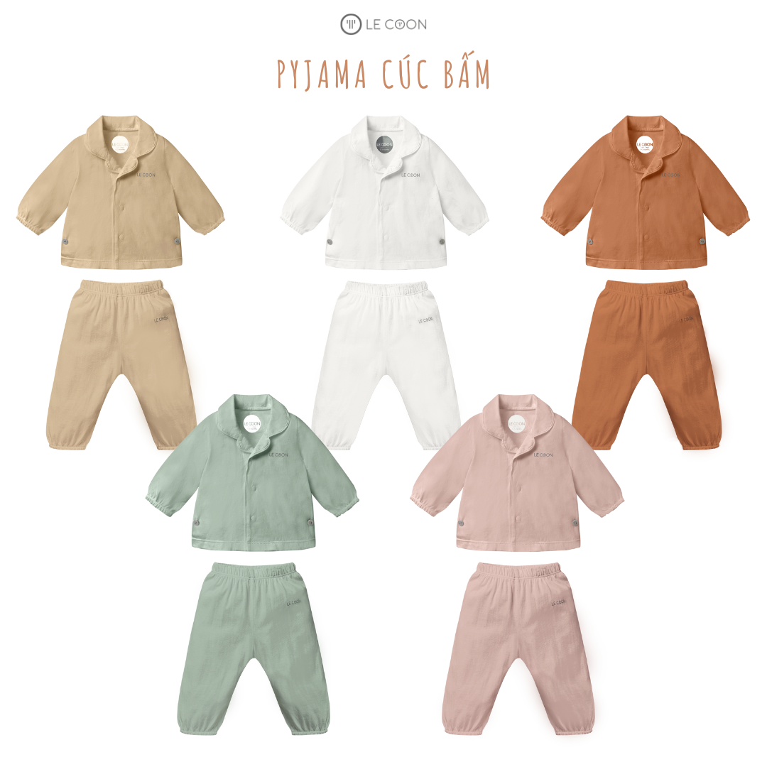 Le coon | pyjama dài tay | vải cool mỏng mát | 0 tháng - 3 tuổi