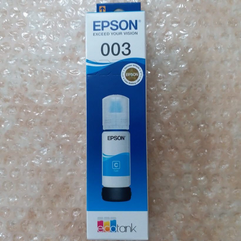 [HCM]Mực In Epson C13T00V200 - 003 Cyan Dùng cho máy in Epson L1110/L3110/ L3150/ L5190 - Epson Việt Nam ( Đồng Nam) phân phối