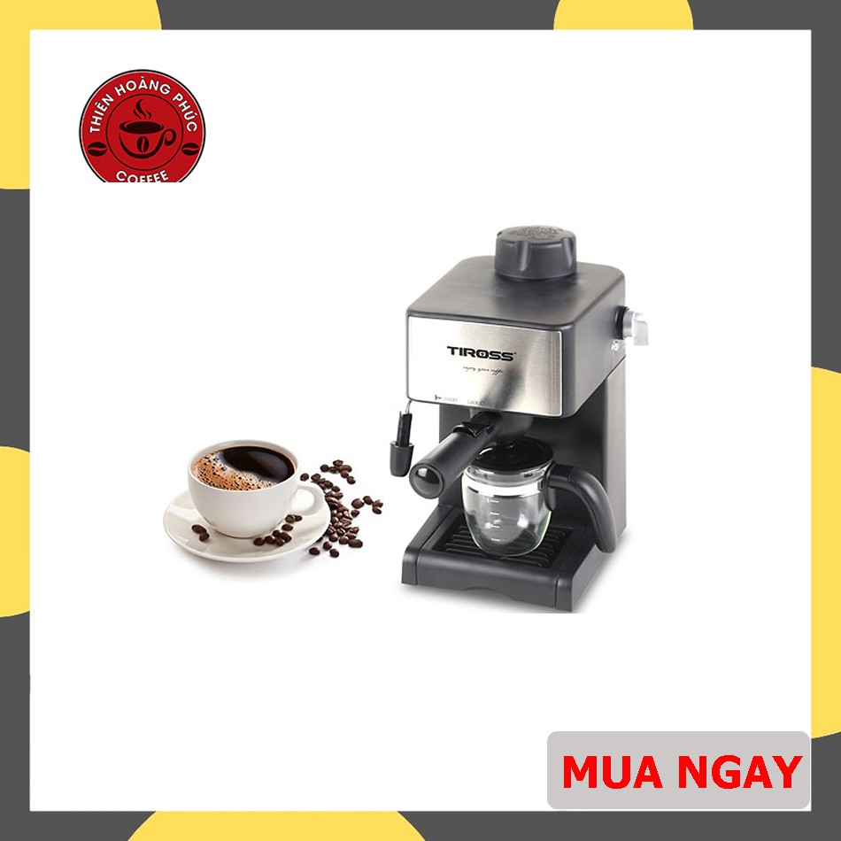 Máy pha cà phê tiross ts621 hàng nhập khẩu chính hãng, bảo hành 12 tháng