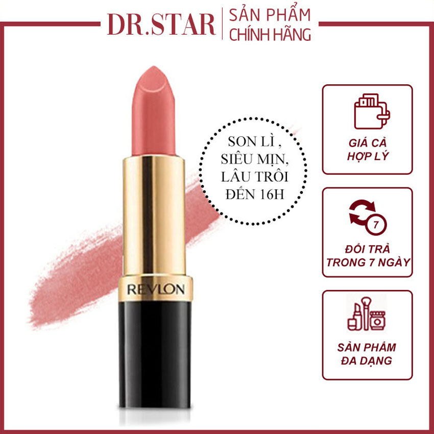 Son revlon 415 dr.star, nhập khẩu chính ngạch châu âu, chất son đậm, lâu trôi, che đi những khuyết điểm cho bờ môi, giúp bờ môi tươi tắn và khỏe mạnh