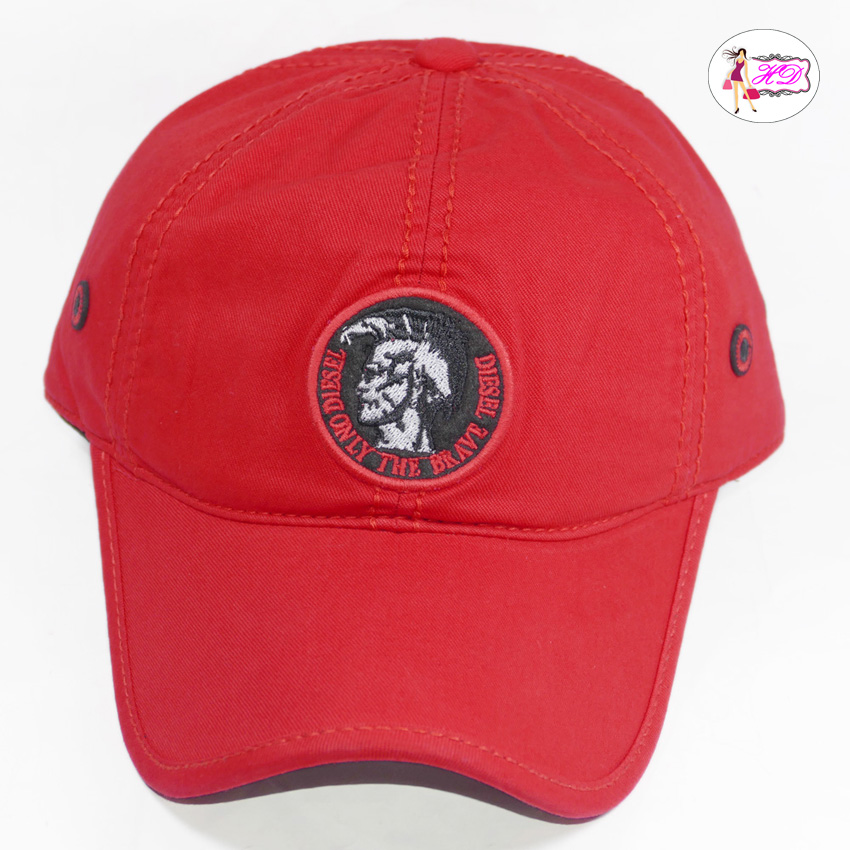 [HCM]Nón D.I.E.S.E.L thời trang cao cấp logo thêu nổi hình mặt người vải kaki dầy bền đẹp khóa gài chắc chắn