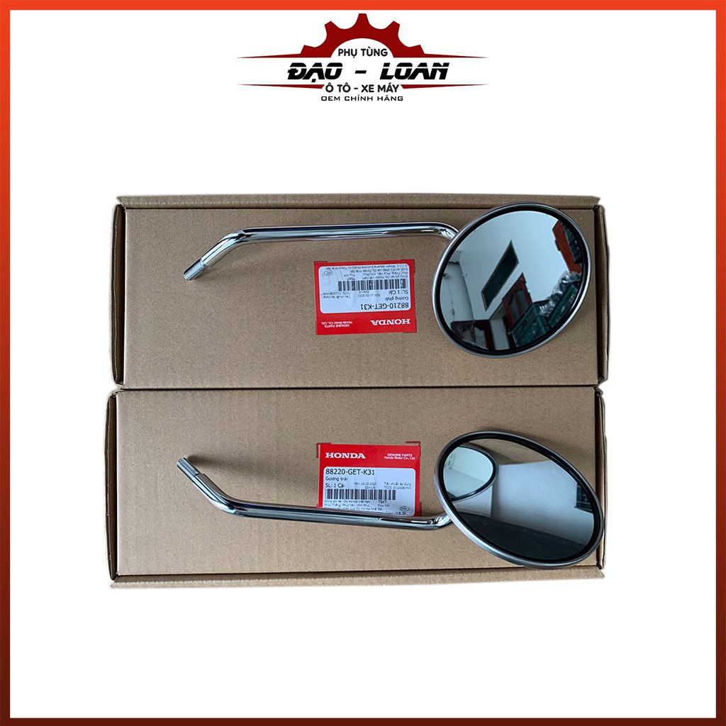Bộ gương, kính, kiếng chiếu hậu SH MODE INOX trái phải chính hãng