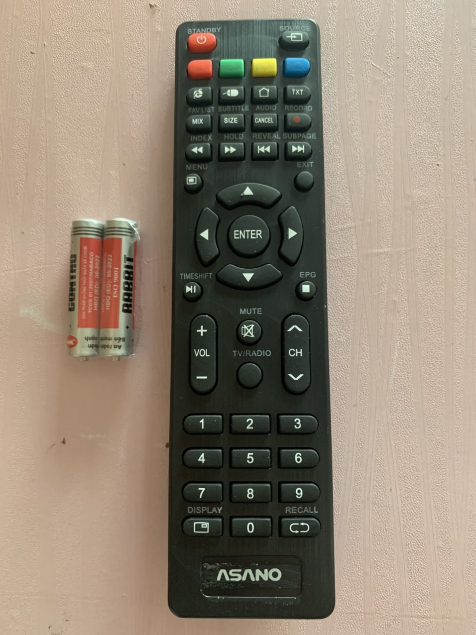 Remote điều khiển tivi asano internet