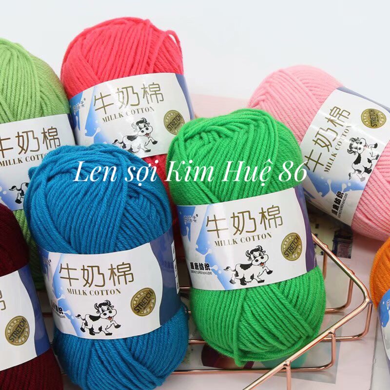 Len milk bò 50gr ( từ màu 51 đến màu 92)