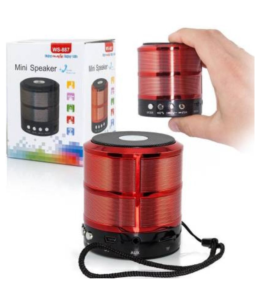 Loa bluetooth nghe nhạc mini nhỏ gọn có dây đeo âm thanh chất lượng ws887