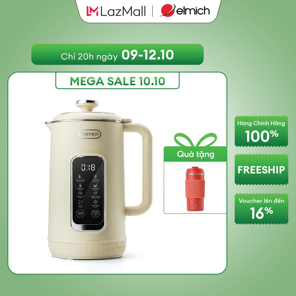 (Chỉ 20h ngày 09-12.10)Máy làm sữa hạt Elmich 1L CBE-8650