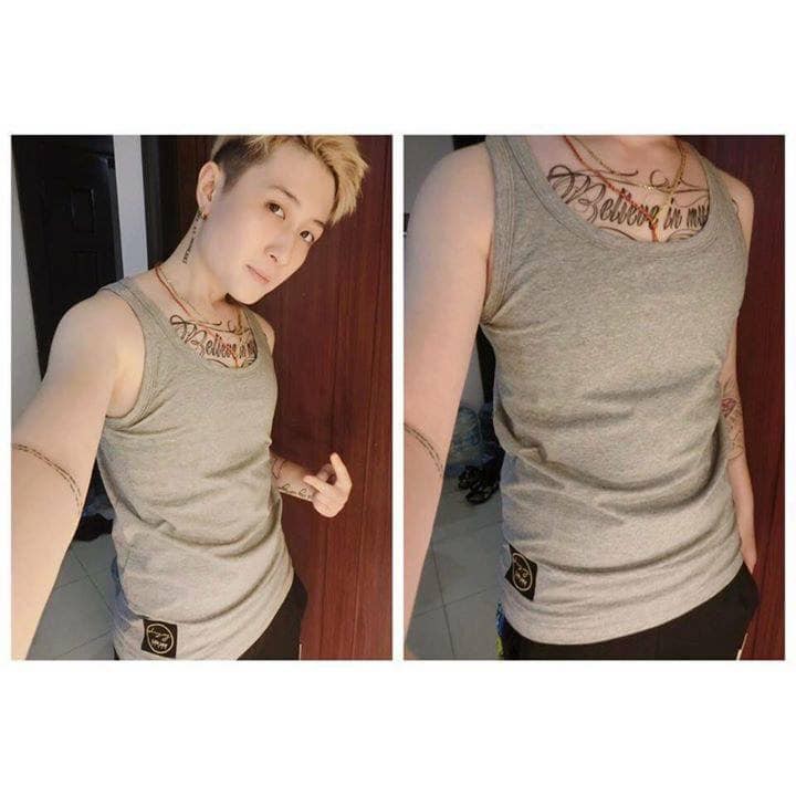 Áo nịt ngực 3 lỗ dài LINJAY LGBT cho SB, Tomboy, Lesbian, 3 màu trắng, đen, xám, co giãn và thấm hút mồ hôi