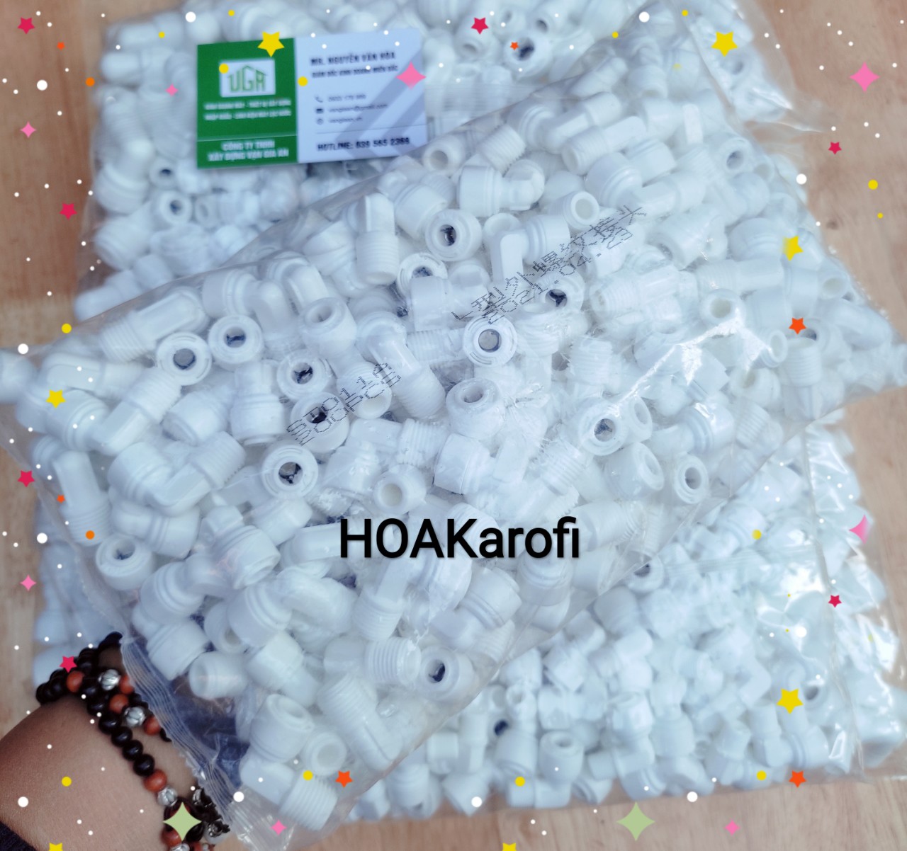 Cút nối nhanh - 50 cút ren 13 dây 6 đấu nhanh túi - sỉ linh kiện máy lọc nước