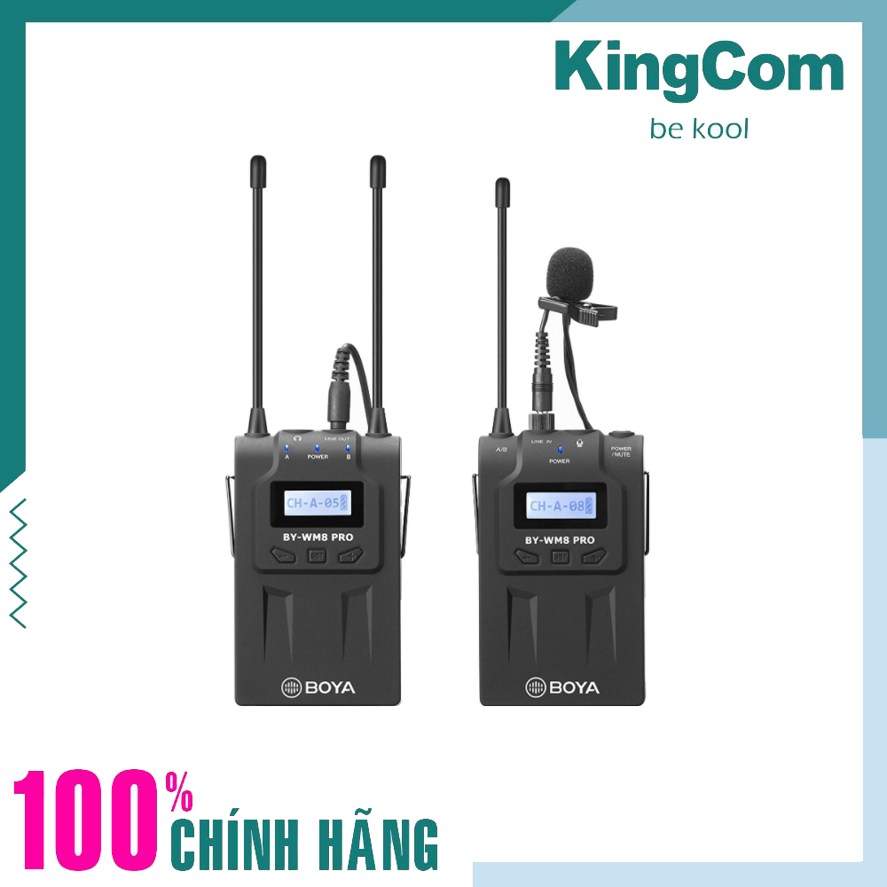 Micro thu âm không dây boya by-wm8 pro k1 dùng cho máy ảnh eng/efp, dslr, máy quay phim