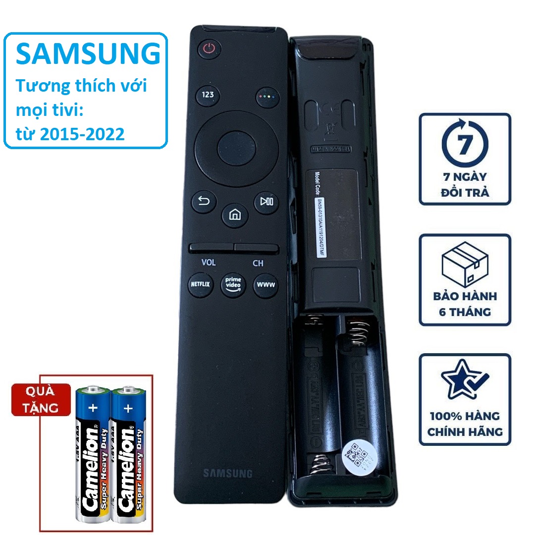 Điều khiển tivi Samsung không giọng nói hàng sịn Indonesia, Remote mod tv samsung các dòng smart/led/4k/hd đời 2015-2022