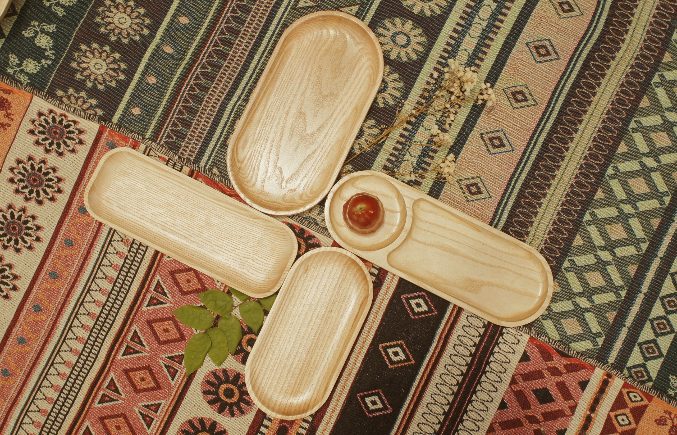 Thớt oval chia ngăn