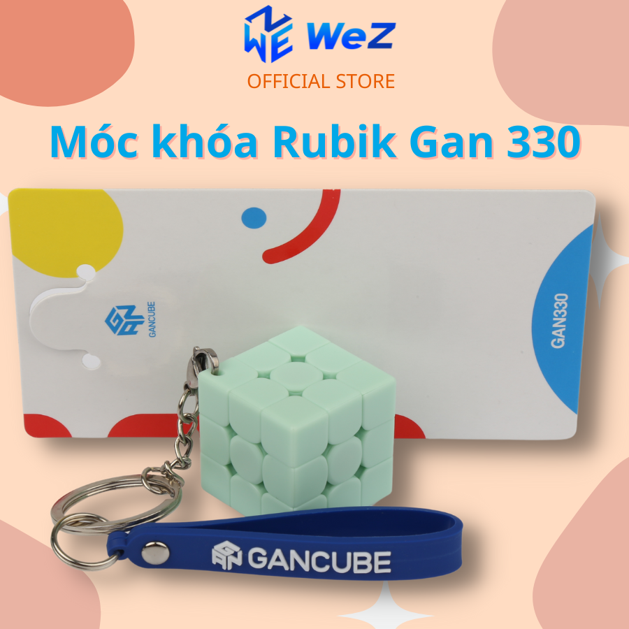 Móc khóa rubik gan 330 6 phiên bản màu sắc - móc khóa chìa khóa - móc khóa xe máy - wez toys