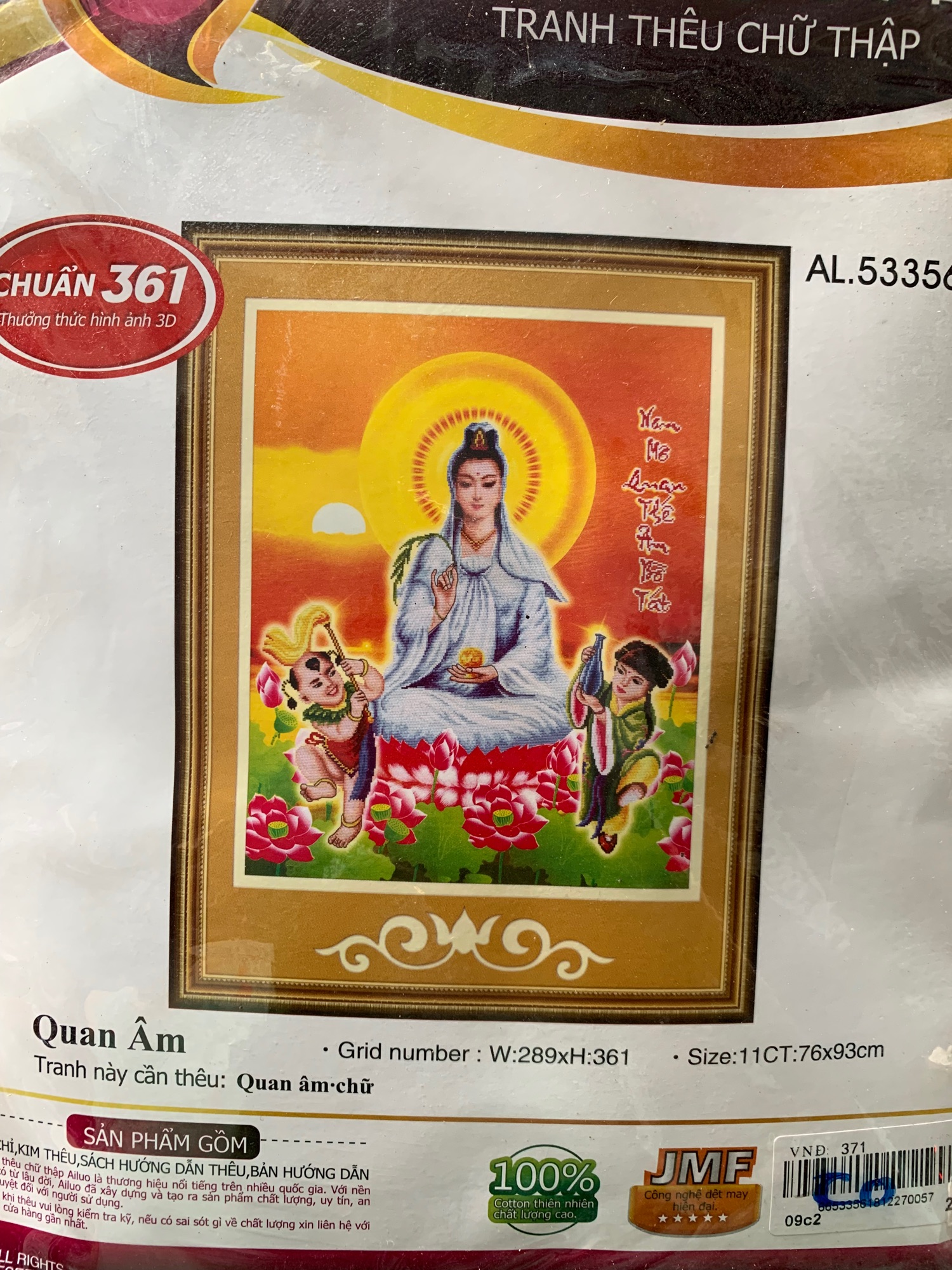 Tranh đính đá phật tổ . kích thước: 55cm x 50cm