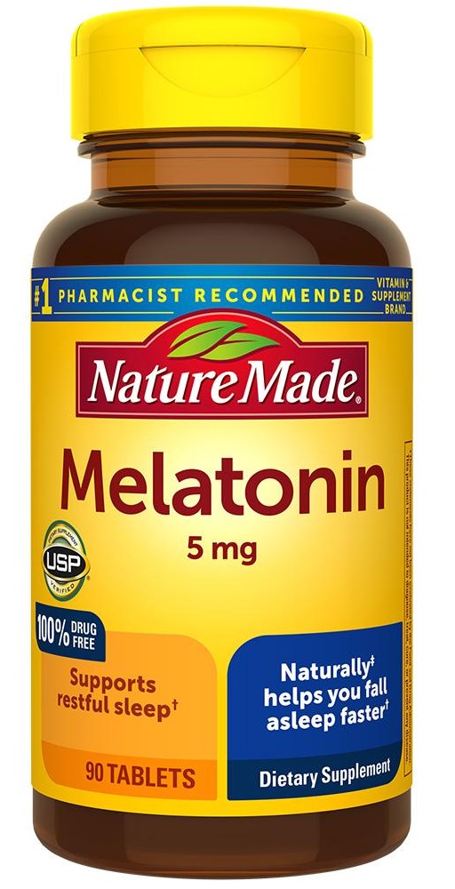 Nature Made Melatonin 5mg 90 viên, giúp ngủ ngon giấc
