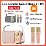 Tiệc Deal Săn Hàng Xiaomi Loa Xách Đa Năng LazMall - Vietnam Loa Bluetooth Xiaomi Mini Karaoke Kèm 2 Micro YS-105 - Âm Bass Mạnh Mẽ, Nhiều Màu Sắc, Có Thể Đổi Giọng,  Full Box Âm Thanh Cực Hay (FULL BOX) Karaoke Cực Hay