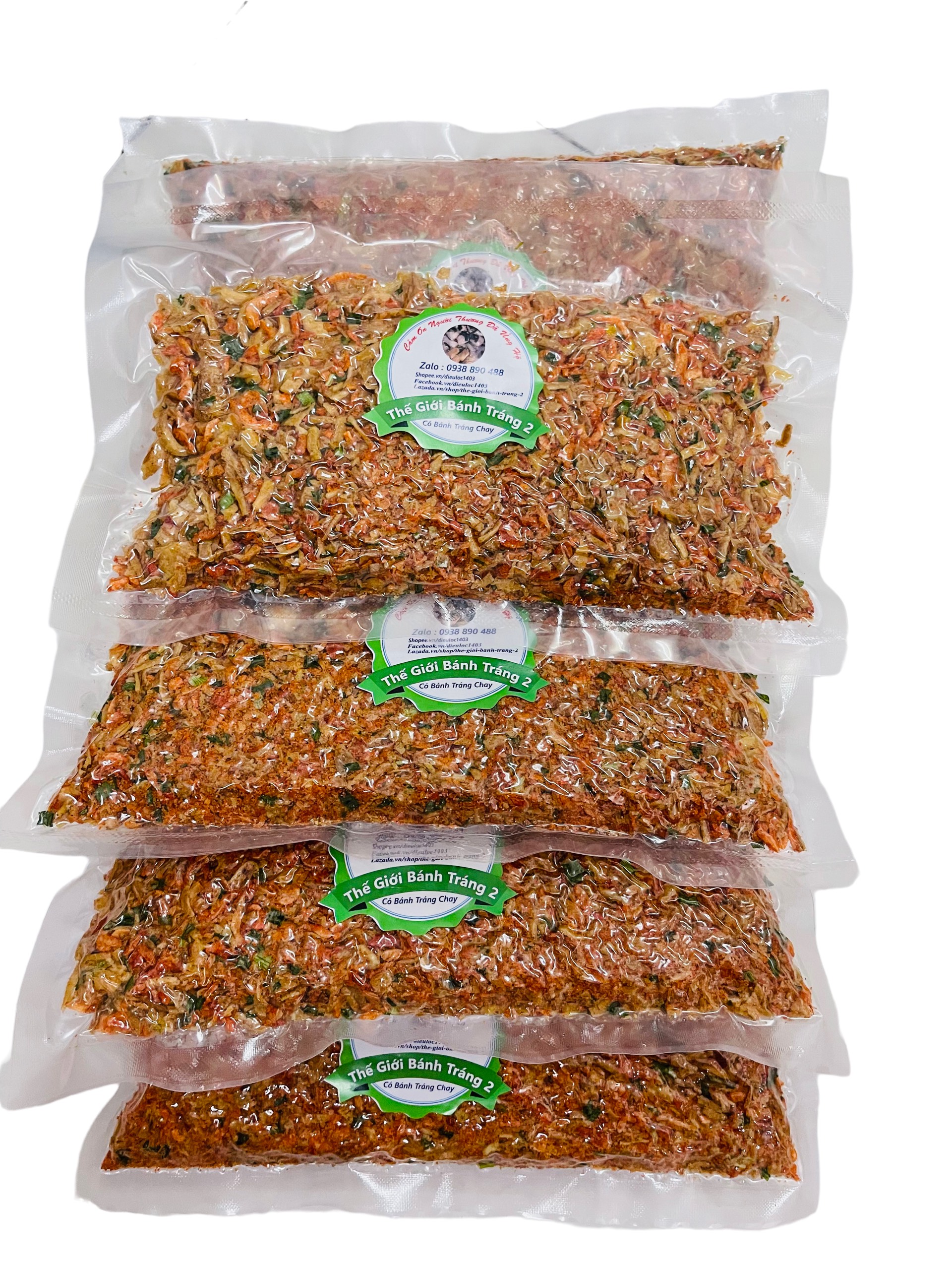 200g muối tép hành phi hút chân không