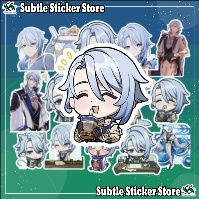 Genshin Impact - Set 10/15 Sticker Ayato / Kamisato Ayato hình dán trang trí game genshin siêu đẹp