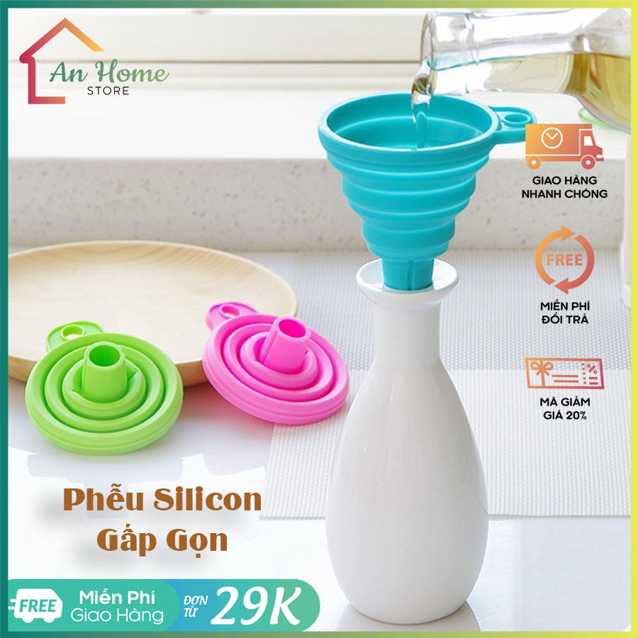 Phễu silicon gấp gọn tiện lợi anhome