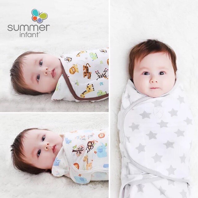 Ủ kén cotton summer họa tiết dễ thương cho bé