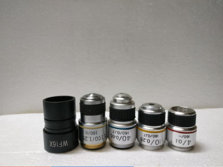 Vật kính 4x,10x,40x,100x cho kính hiển vi 1 mắt