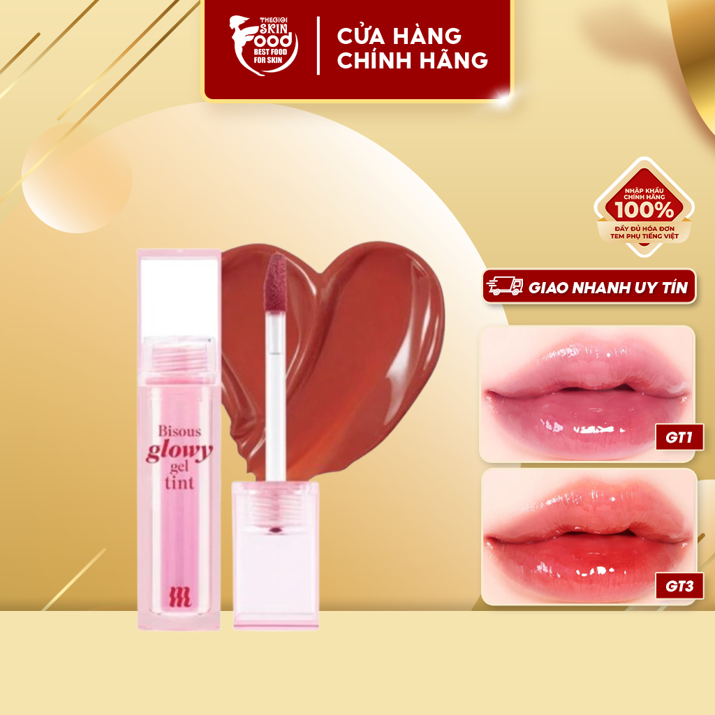  Son Bóng Pha Lê Căng Mọng Bền Màu Merzy Bisous Glowy Gel Tint 4g 