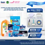 [Combo Gia Đình Sạch Khỏe] Dettol & Finish Viên Rửa Chén Bát, Sát Khuẩn Khử Mùi Nhà Cửa Và Kháng Khuẩn Tay Toàn Diện
