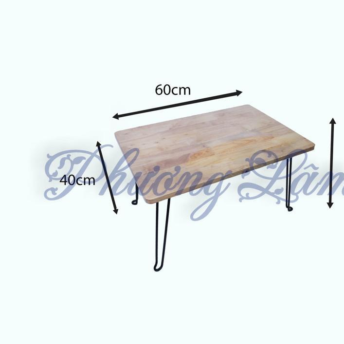 BÀN GỖ XẾP CHÂN SƠN TĨNH ĐIỆN 40x60