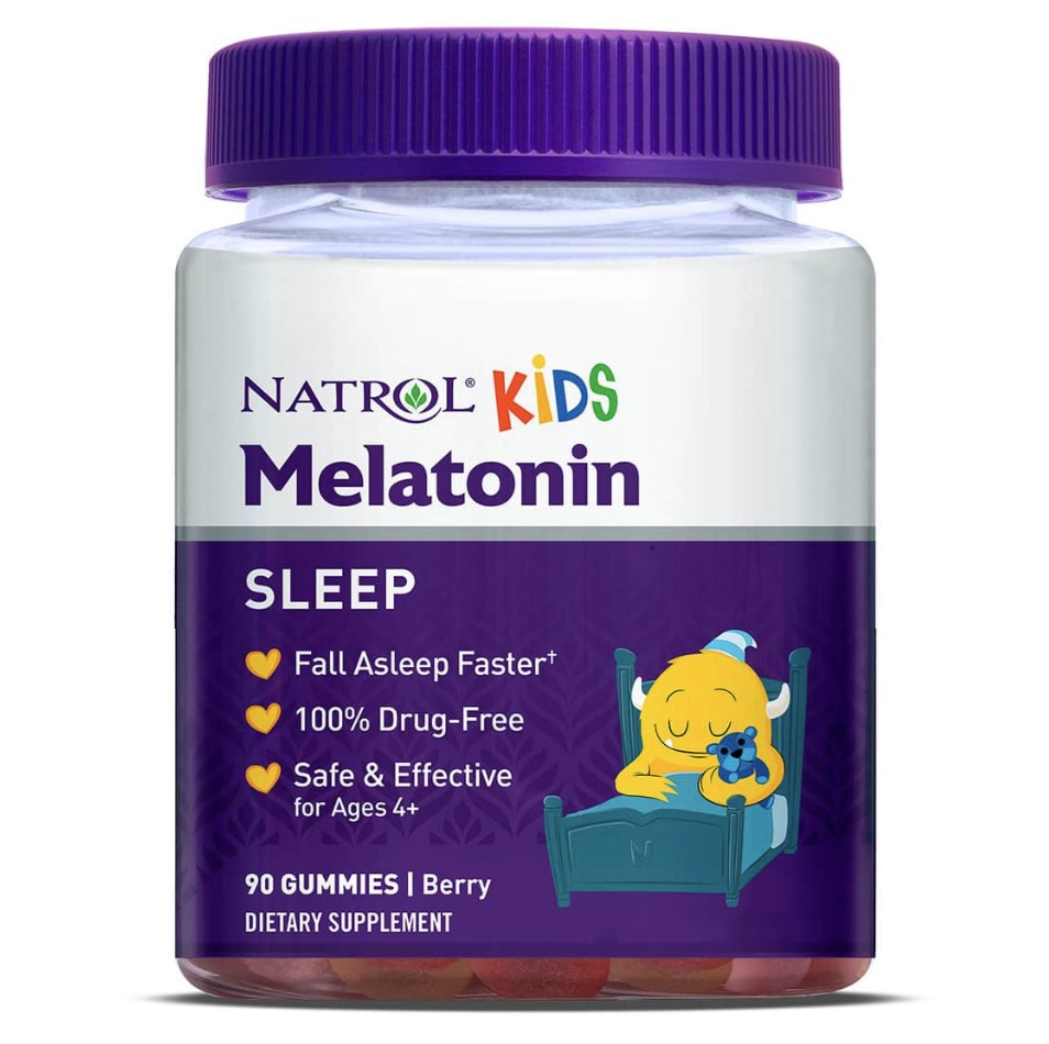 Kẹo dẻo hỗ trợ ngủ ngon cho bé natrol kids melatonin