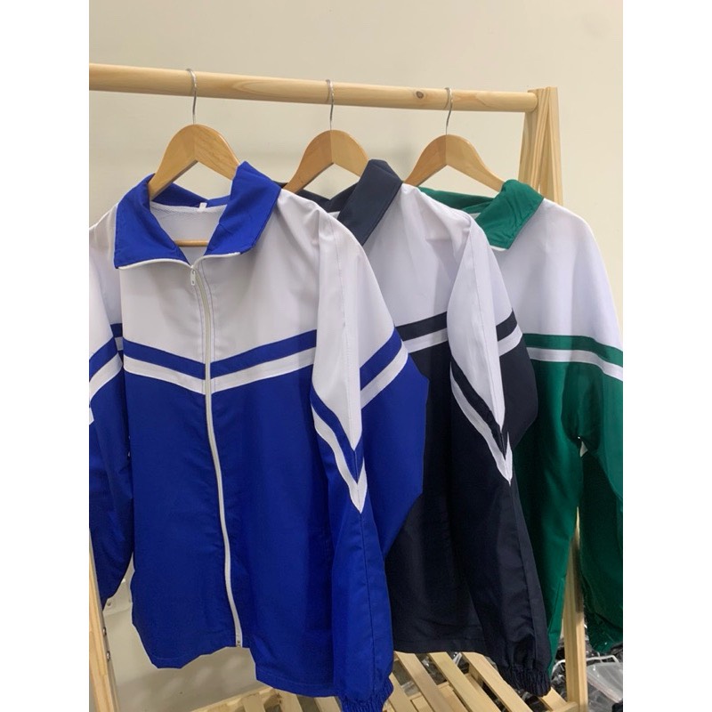 Áo Khoác - Gió Đồng - Phục Học Sinh - Áo Học Sinh Mùa Đông Pha Chéo Cánh Dơi 2 Lớp 3 Màu Sắc Chuẩn Mẫu Nhà Trường