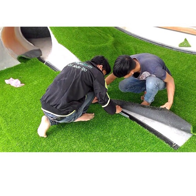 Thảm cỏ nhân tạo trải sàn, chụp ảnh, Thảm Cỏ Nhân Tạo Hàng chuẩn 2cm