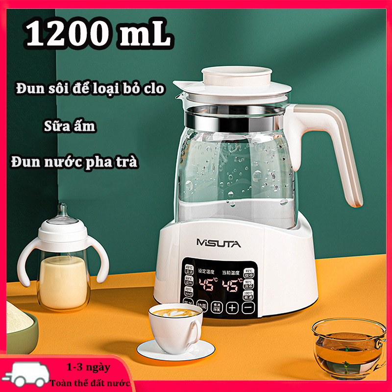 Máy Hâm Nước Pha Sữa Giữ Nhiệt và MISUTA - Bình Đun Nước Pha Sữa Cho Bé，Máy đun hâm nước pha sữa giữ nhiệt 24 giờ thông minh điều khiển từ xa, cảm ứng