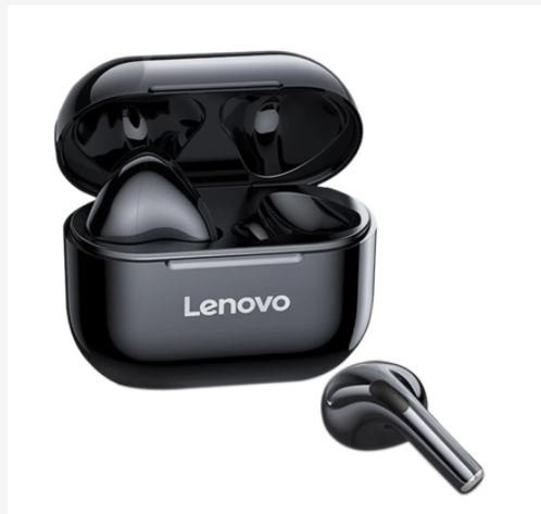 Tai nghe thể thao không dây có mic cho lenovo lp40 tws bluetooth màu đen-sku-lp40-va