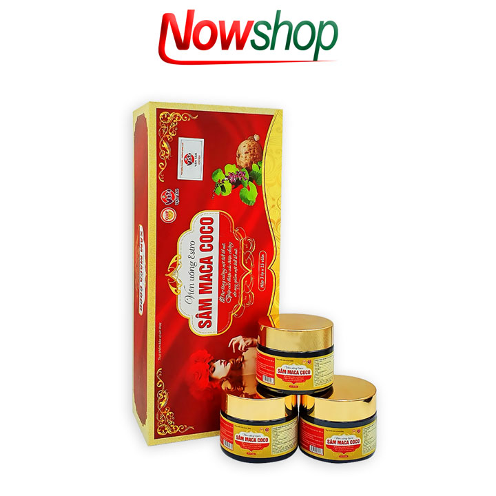 Viên uống Estro Sâm Maca Coco Vạn Tam bổ sung collagen nhau thai cừu sâm tố nữ giúp đẹp da hạn chế lão hóa sạm da tăng cường nội tiết tố nữ ngủ ngon hết bốc hỏa khô hạn điều hòa kinh nguyệt. Hộp 3 lọ x 15 viên
