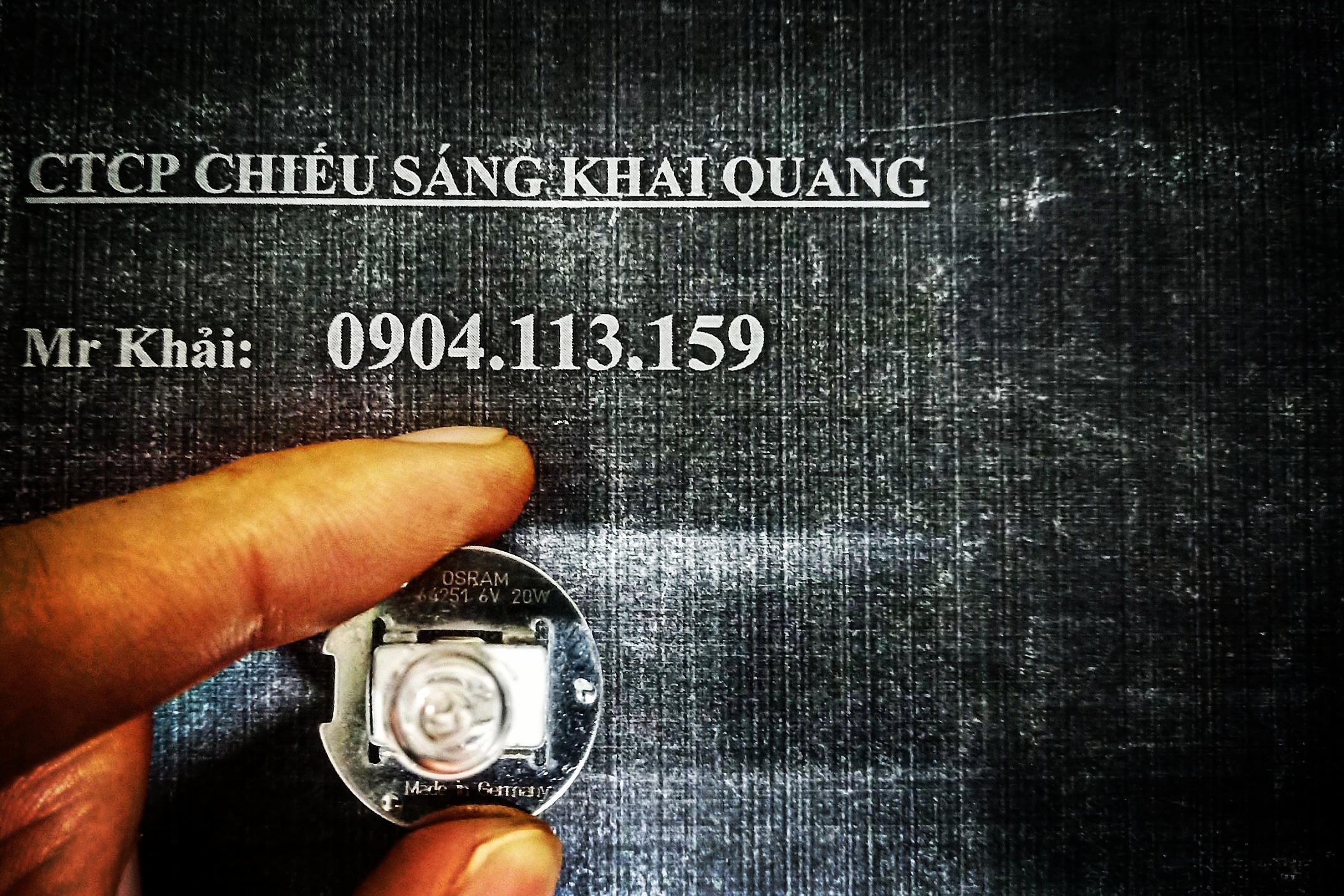 Bóng đèn nhãn khoa có đế 6v 20w osram hlx 64251