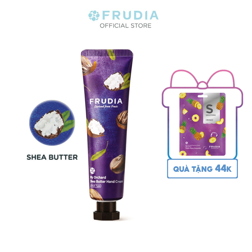 [Tặng 44k] Kem Dưỡng Da Tay Chiết Xuất Bơ Hạt Mỡ Frudia My Orchard Shea Butter Handcream 30ml