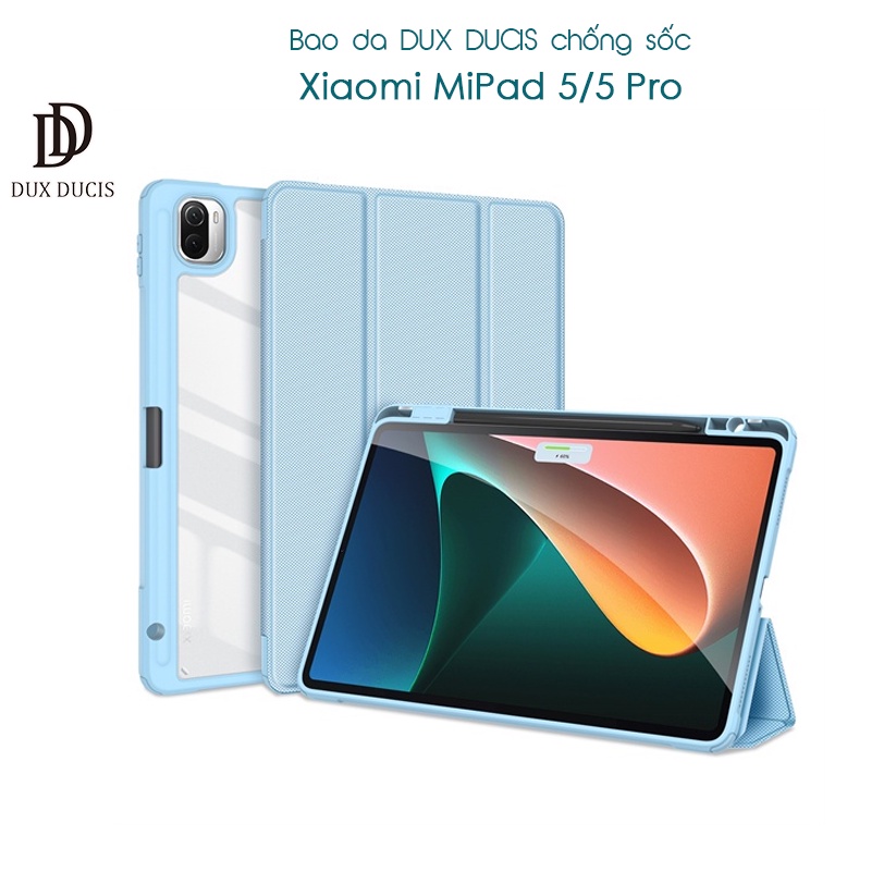 [Giao Hỏa Tốc] Bao da DUX DUCIS MiPad 5/ 5 Pro (11 inch) (TOBY SERIES) Mặt lưng trong, Có Khay Đựng Bút - Xanh Da Trời