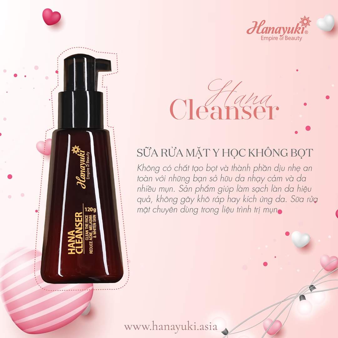 [HCM][Chính hãng-Date 2026] Sữa Rửa Mặt Y Học Hanayuki Hana Cleanser