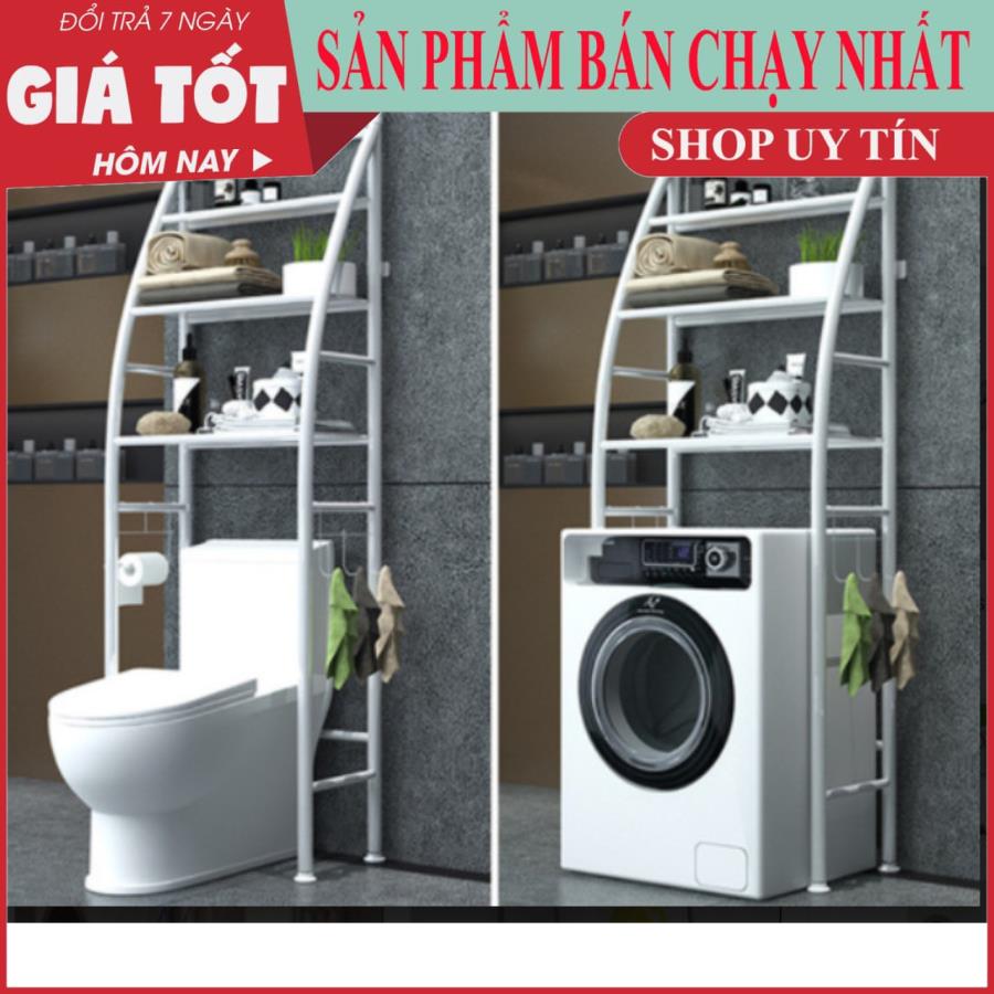 [GIÁ SỐC] Kệ để sau máy giặt , Kệ để sau bồn cầu 3 tầng Inox,  Kệ sau toilet - Hỗ trợ đổi trả 7 ngày