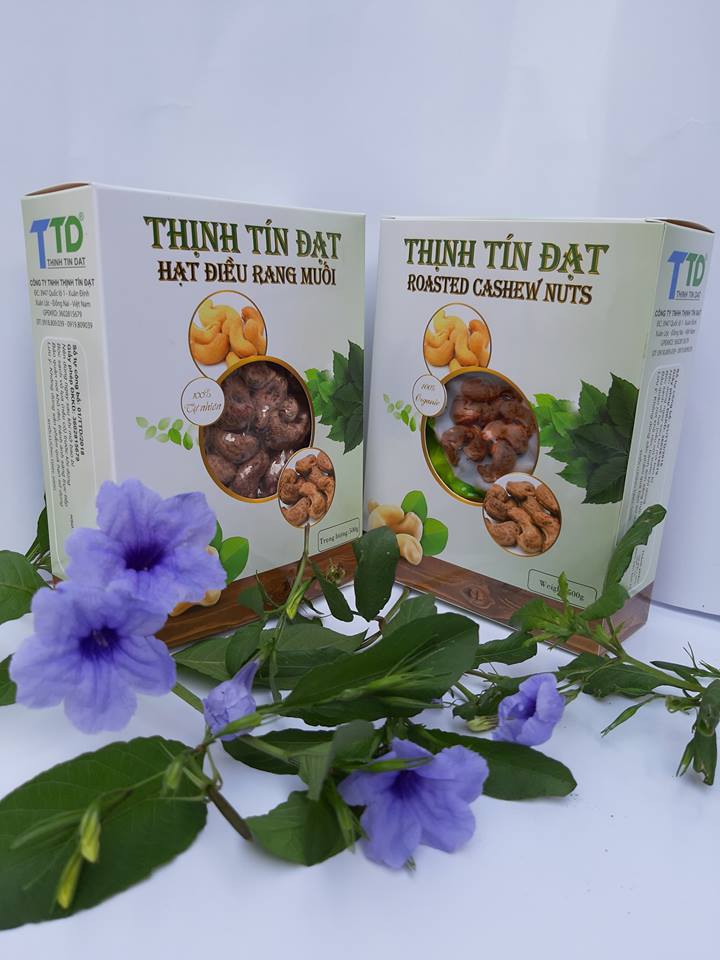 Hạt điều rang muối vỏ lụa đạt tiêu chuẩn xuất khẩu 500g - thịnh tín đạt