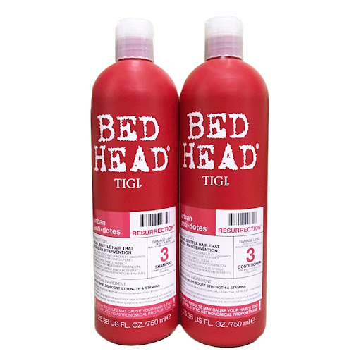 Cặp dầu gội xả ti.gi 3 bed head urban antidotes resurrection chai 750ml/chai của uk