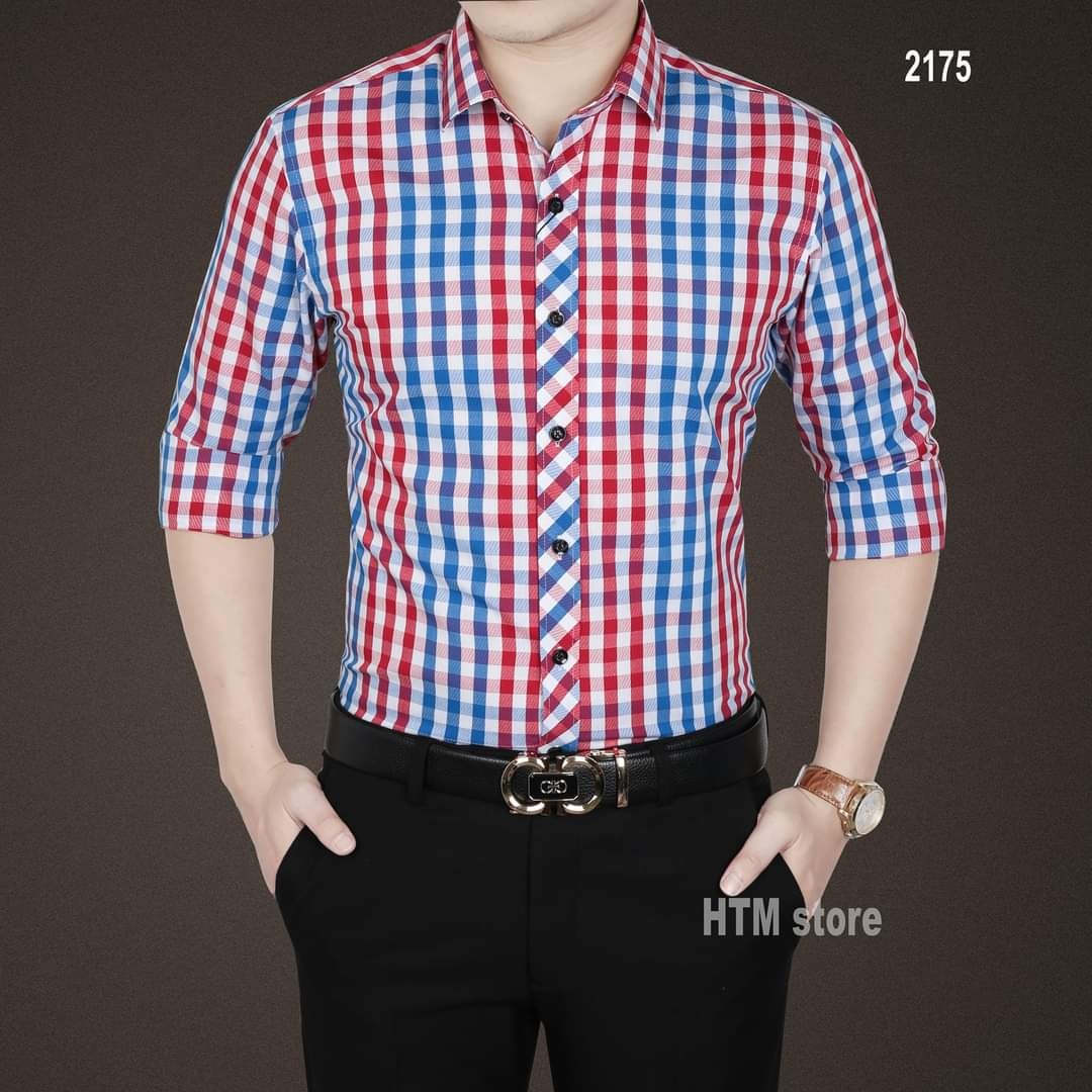 [4.4 HOÀN TIỀN 15%]Áo sơ mi nam, áo sơ mi kẻ công sở cao cấp thiết kế  - chất cotton bền đẹp ( ảnh thật)