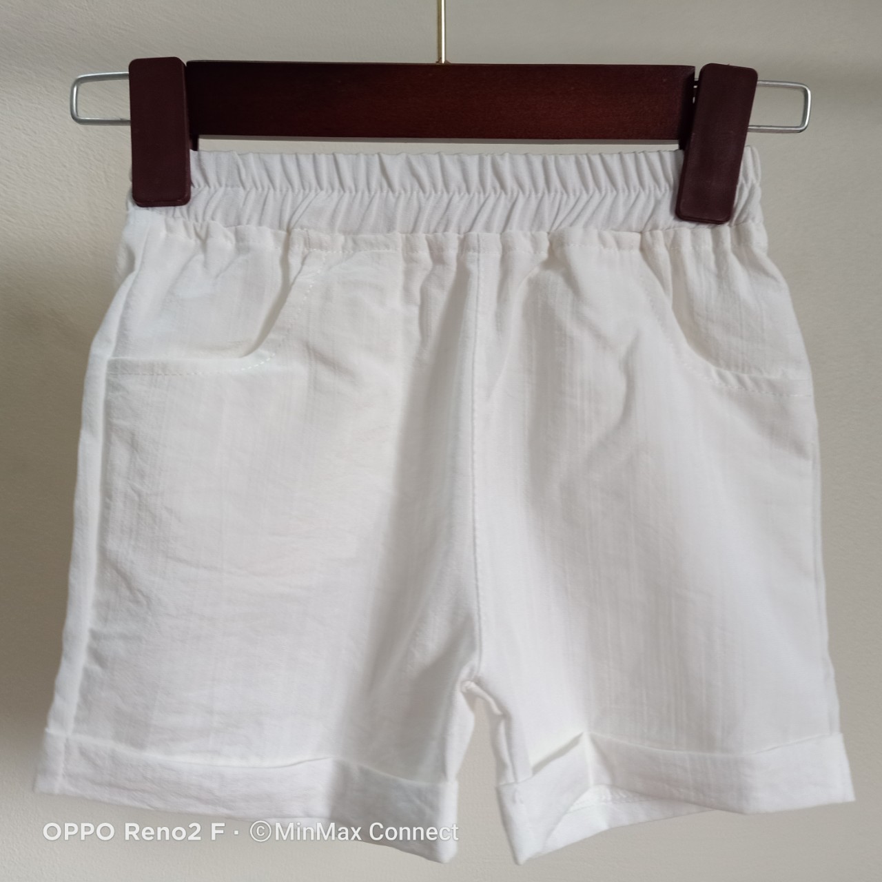 Quần đùi bé trai và bố từ 10 - 85kg - quần  màu trắng chất đũi, hàng may kỹ ( ảnh chụp thật)