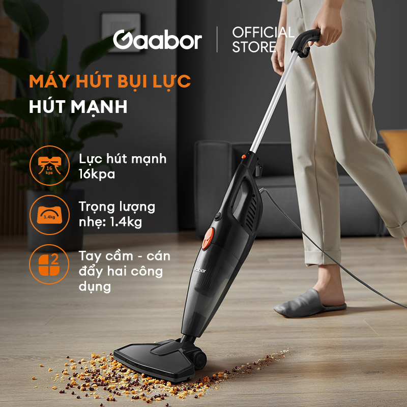 Máy hút bụi cầm tay tháo lắp 2in1 lực hút 16000PA Gaabor GVCW-M15AS siêu mạnh chổi quét 90 độ hút bụi gia đình hút bụi mini Hàng chính hãng